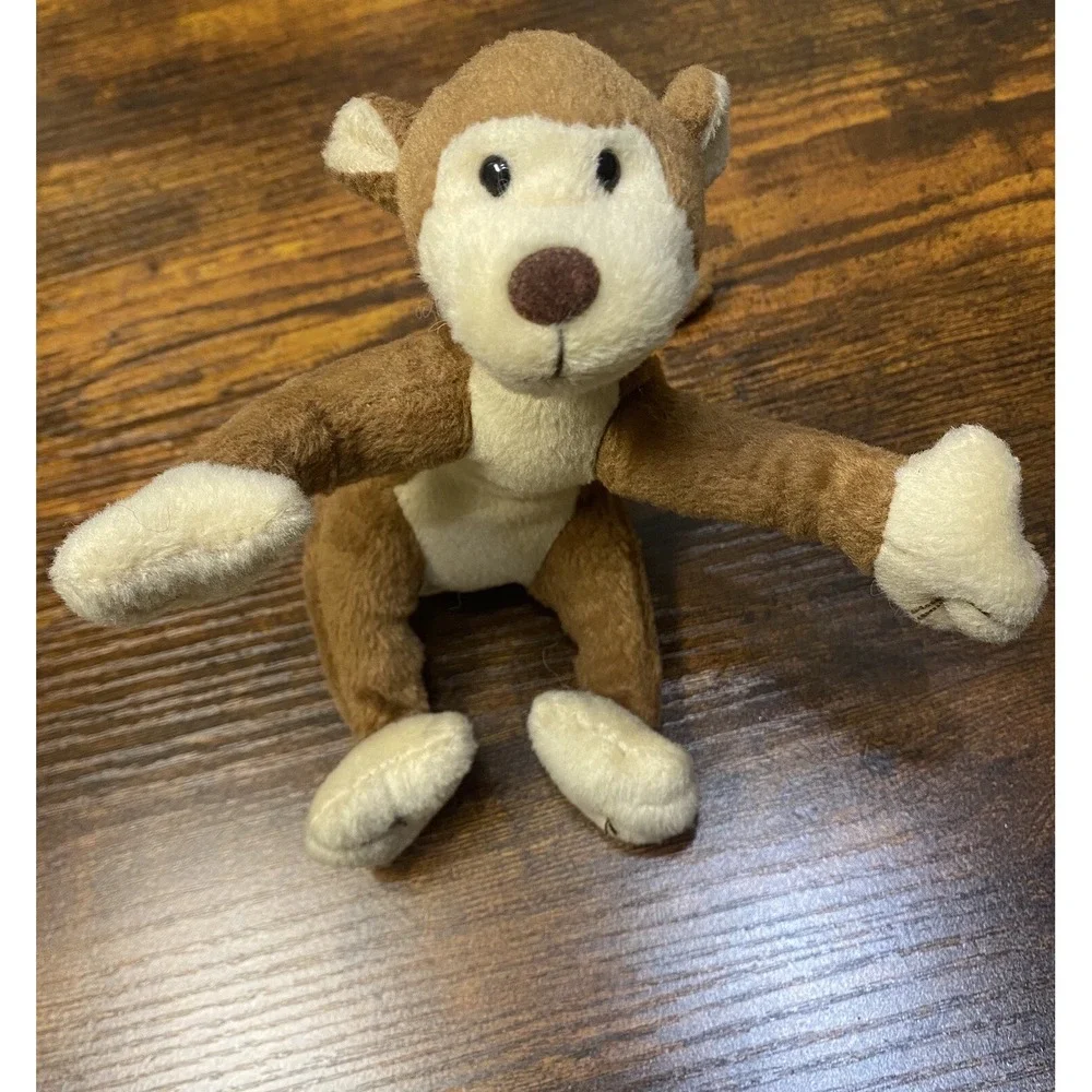 Goffa International Monkey Plush Stuffed Animal Moveable Arms Legs Limbs